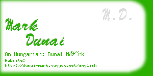 mark dunai business card